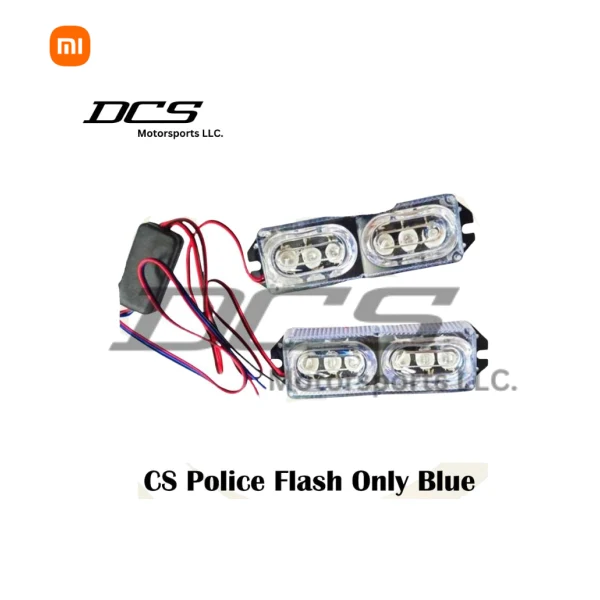 CS Police Flash Light Blue | Motorcycle LED Warning Light